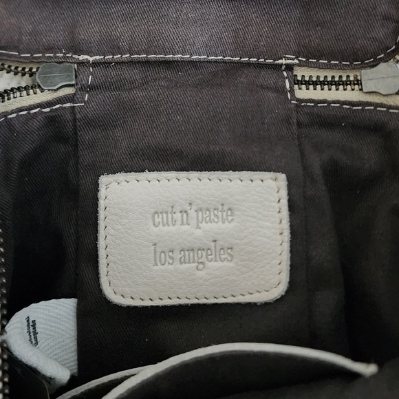 Anthropologie Cut n' Paste Cream Crossbody Bag - Picture 8 of 13